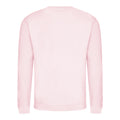 Baby Pink - Front - AWDis Just Hoods AWDis Unisex Crew Neck Plain Sweatshirt (280 GSM)