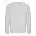 Ash - Front - AWDis Just Hoods AWDis Unisex Crew Neck Plain Sweatshirt (280 GSM)