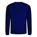 Oxford Navy - Back - AWDis Just Hoods AWDis Unisex Crew Neck Plain Sweatshirt (280 GSM)
