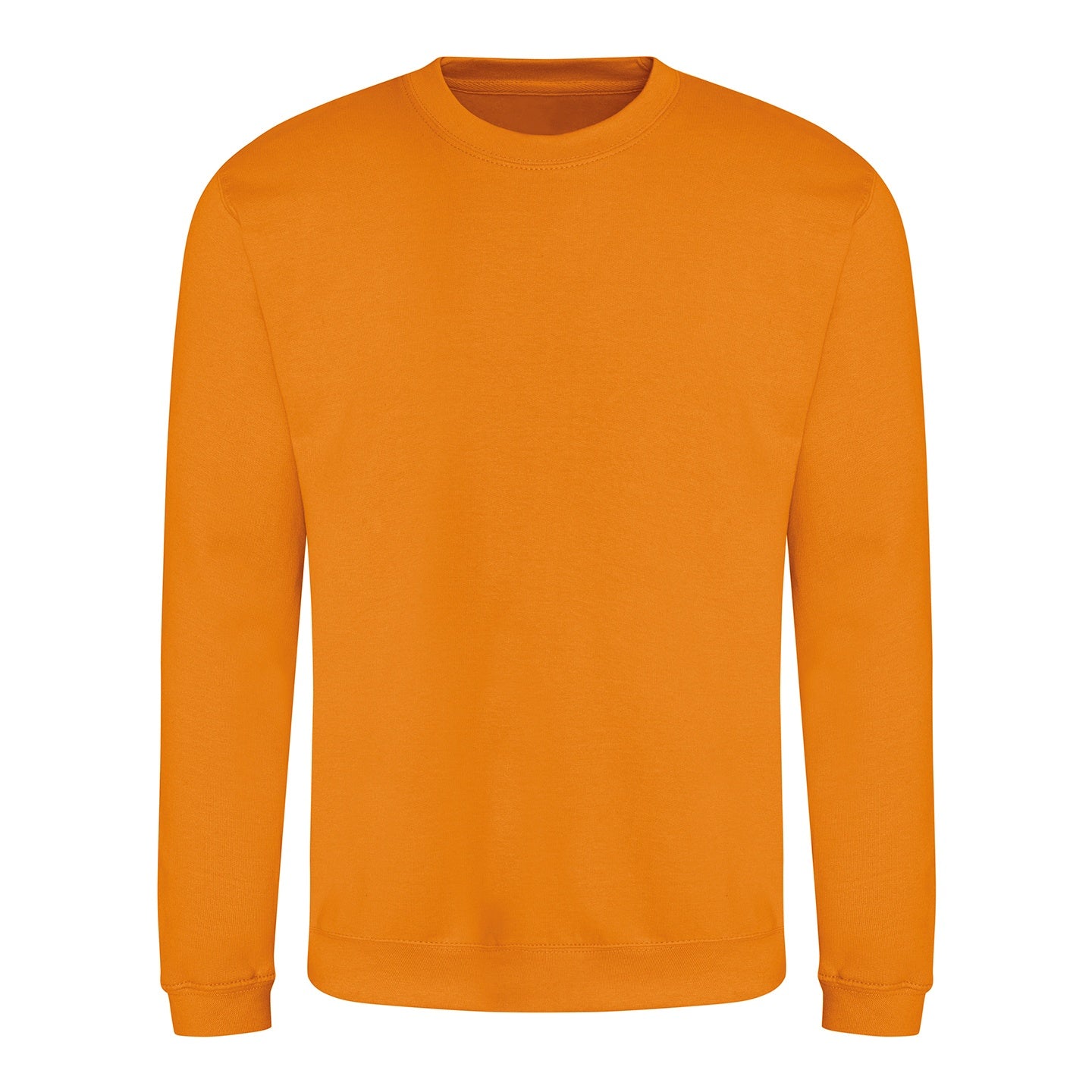 Pumpkin Pie - Front - AWDis Just Hoods AWDis Unisex Crew Neck Plain Sweatshirt (280 GSM)