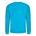 Hawaiian Blue - Front - AWDis Just Hoods AWDis Unisex Crew Neck Plain Sweatshirt (280 GSM)