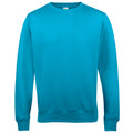 Hawaiian Blue - Back - AWDis Just Hoods AWDis Unisex Crew Neck Plain Sweatshirt (280 GSM)