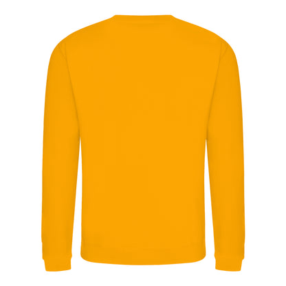 Mustard Yellow - Back - AWDis Just Hoods AWDis Unisex Crew Neck Plain Sweatshirt (280 GSM)