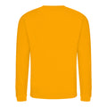 Mustard Yellow - Front - AWDis Just Hoods AWDis Unisex Crew Neck Plain Sweatshirt (280 GSM)