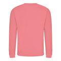 Dusty Rose - Front - AWDis Just Hoods AWDis Unisex Crew Neck Plain Sweatshirt (280 GSM)