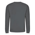 Charcoal - Front - AWDis Just Hoods AWDis Unisex Crew Neck Plain Sweatshirt (280 GSM)