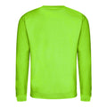 Lime Green - Front - AWDis Just Hoods AWDis Unisex Crew Neck Plain Sweatshirt (280 GSM)