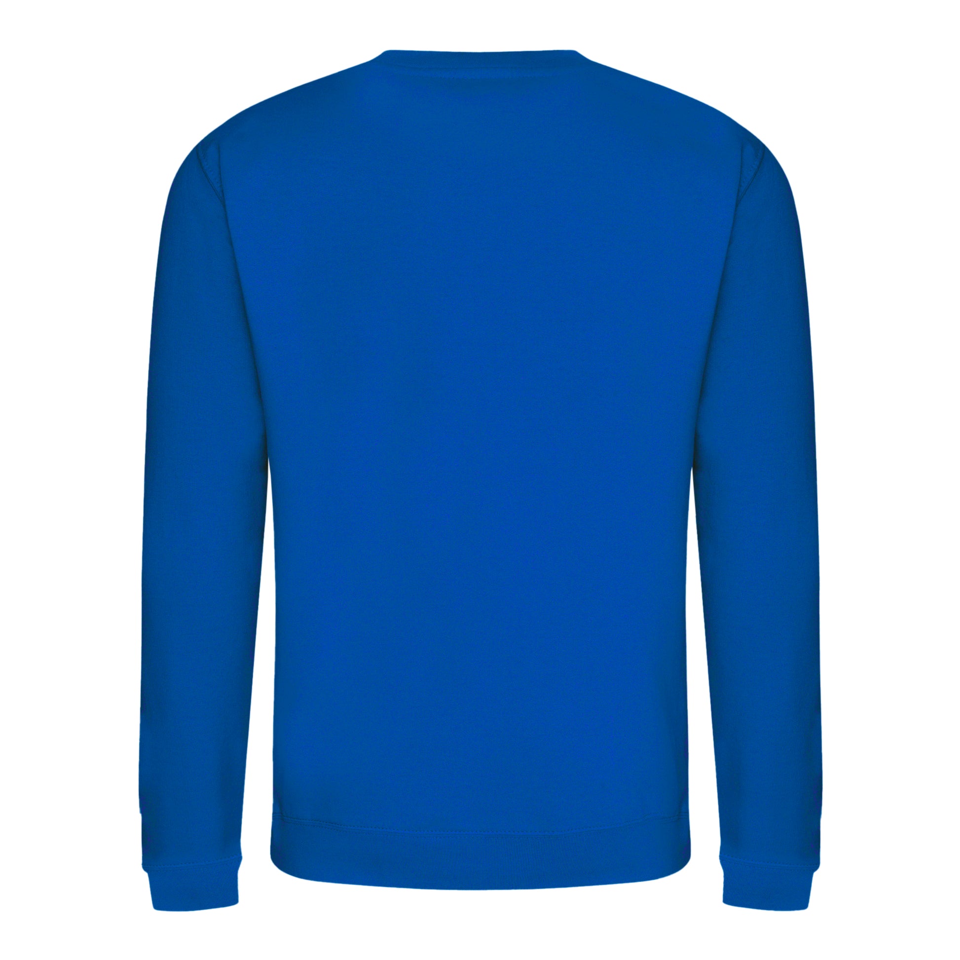Royal Blue - Back - AWDis Just Hoods AWDis Unisex Crew Neck Plain Sweatshirt (280 GSM)