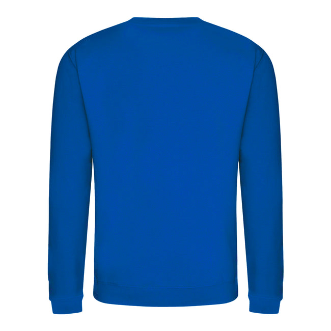Royal Blue - Back - AWDis Just Hoods AWDis Unisex Crew Neck Plain Sweatshirt (280 GSM)