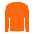 Burnt Orange - Front - AWDis Just Hoods AWDis Unisex Crew Neck Plain Sweatshirt (280 GSM)