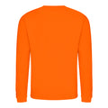 Burnt Orange - Front - AWDis Just Hoods AWDis Unisex Crew Neck Plain Sweatshirt (280 GSM)