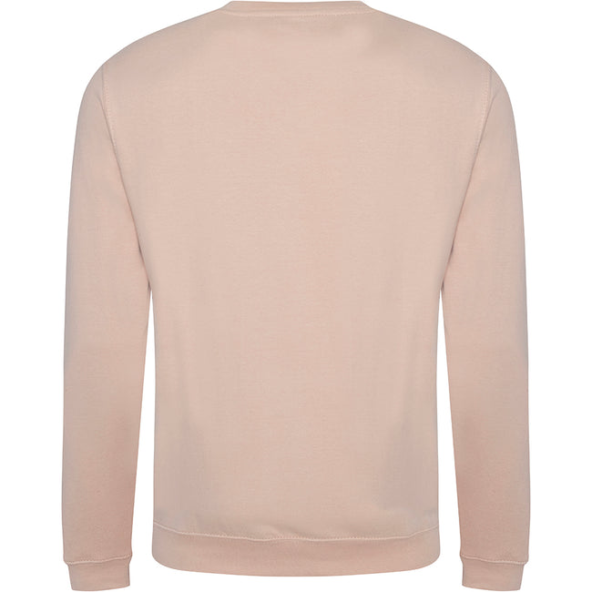 Nude - Back - AWDis Just Hoods AWDis Unisex Crew Neck Plain Sweatshirt (280 GSM)