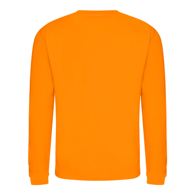 Orange Crush - Back - AWDis Just Hoods AWDis Unisex Crew Neck Plain Sweatshirt (280 GSM)
