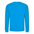 Sapphire Blue - Back - AWDis Just Hoods AWDis Unisex Crew Neck Plain Sweatshirt (280 GSM)