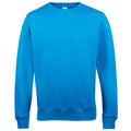 Sapphire Blue - Back - AWDis Just Hoods AWDis Unisex Crew Neck Plain Sweatshirt (280 GSM)