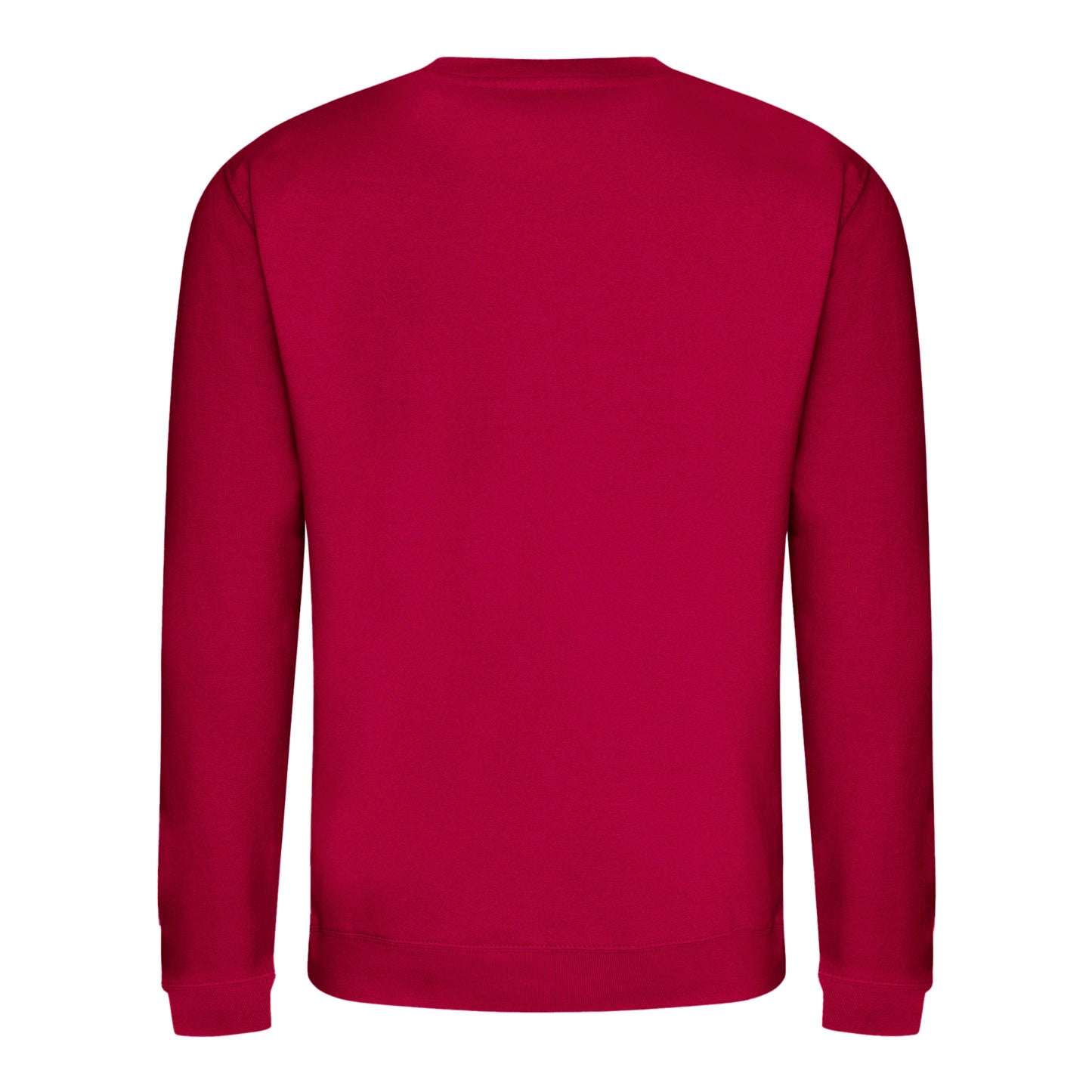 Burgundy - Back - AWDis Just Hoods AWDis Unisex Crew Neck Plain Sweatshirt (280 GSM)