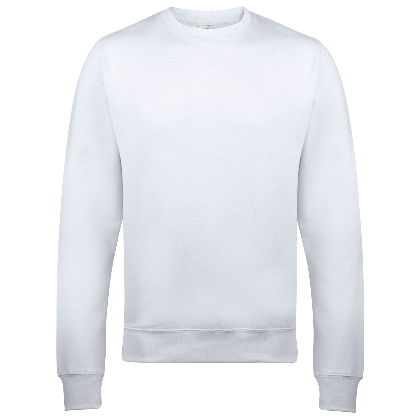Artic White - Front - AWDis Just Hoods AWDis Unisex Crew Neck Plain Sweatshirt (280 GSM)