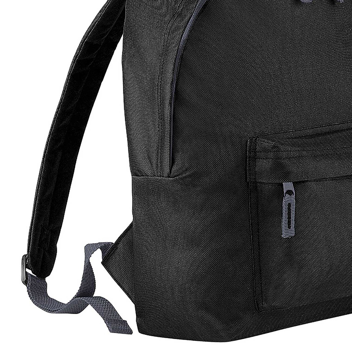 Black - Back - Beechfield Childrens Junior Fashion Backpack Bags - Rucksack - School
