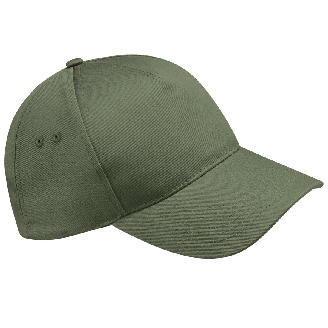 Olive Green - Front - Beechfield Unisex Ultimate 5 Panel Baseball Cap