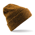 Antique Mustard - Front - Beechfield Heritage Adults Unisex Premium Plain Winter Beanie Hat