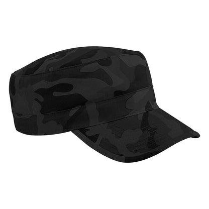 Midnight Camo - Front - Beechfield Camouflage Army Cap - Headwear