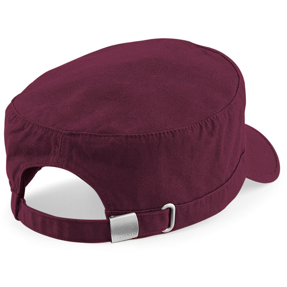 Burgundy - Back - Beechfield Army Cap - Headwear