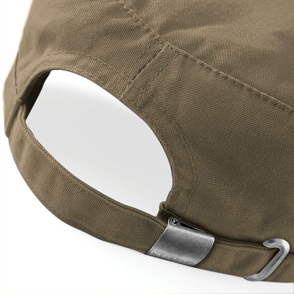 Khaki - Side - Beechfield Army Cap - Headwear