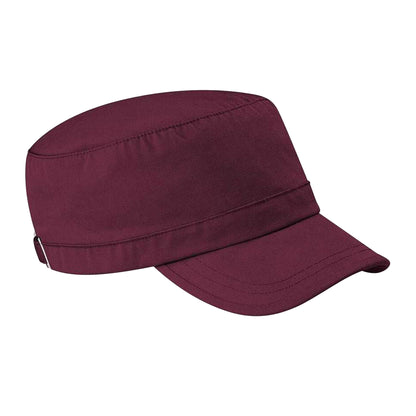 Burgundy - Front - Beechfield Army Cap - Headwear