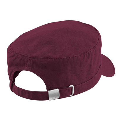 Burgundy - Back - Beechfield Army Cap - Headwear
