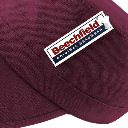 Burgundy - Pack Shot - Beechfield Army Cap - Headwear