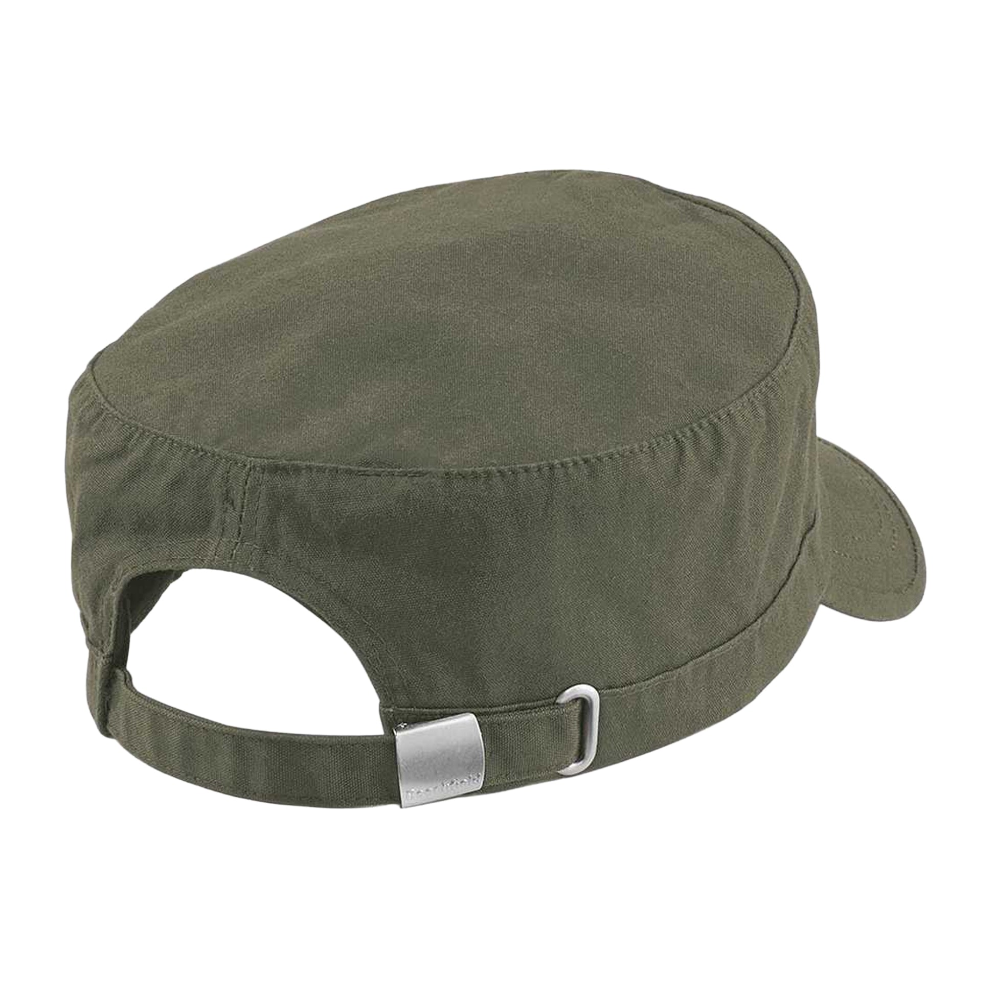 Olive Green - Back - Beechfield Army Cap - Headwear