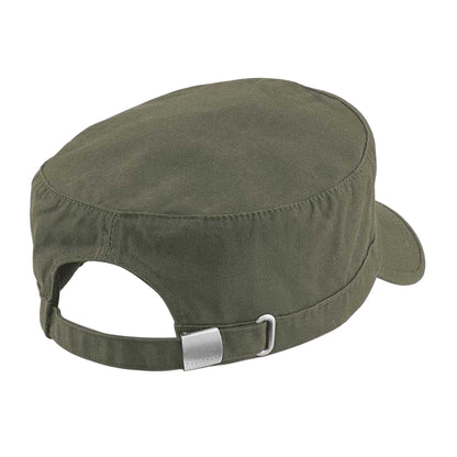 Olive Green - Back - Beechfield Army Cap - Headwear
