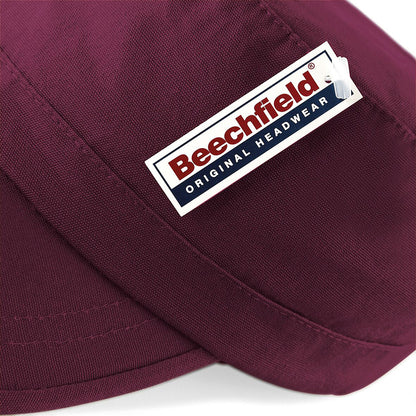 Burgundy - Pack Shot - Beechfield Army Cap - Headwear