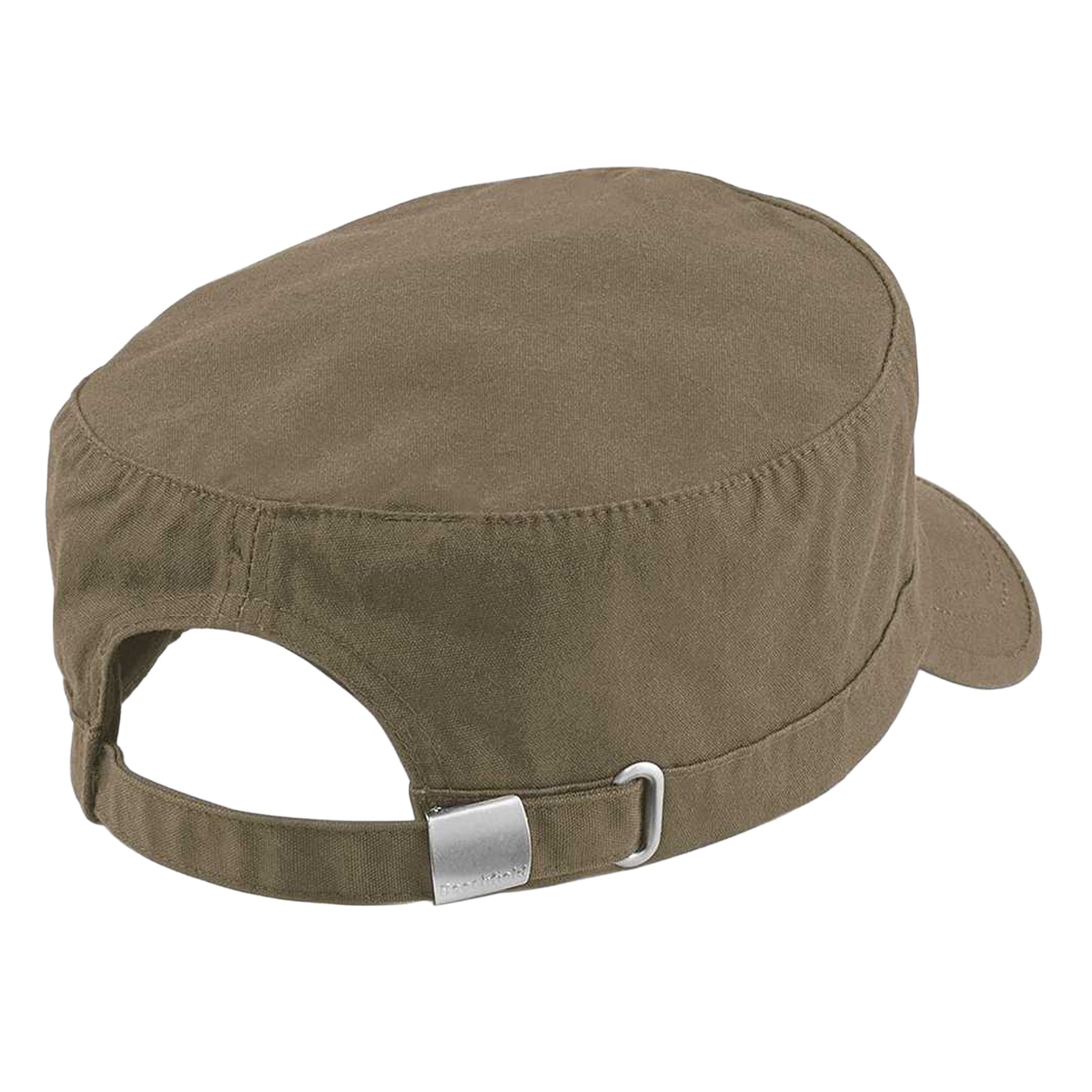 Khaki - Back - Beechfield Army Cap - Headwear
