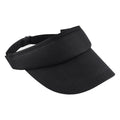 Black - Front - Beechfield Unisex Sports Visor - Headwear