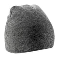 Antique Grey - Front - Beechfield Plain Basic Knitted Winter Beanie Hat