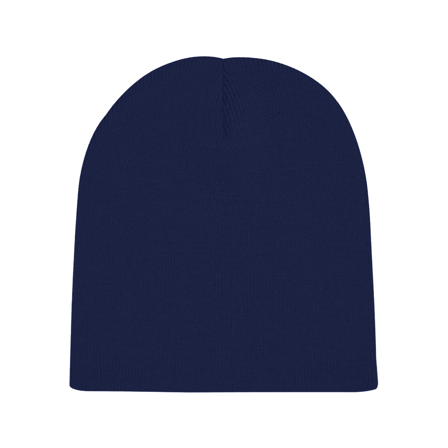 Oxford Navy - Back - Beechfield Plain Basic Knitted Winter Beanie Hat