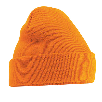 Orange - Front - Beechfield Soft Feel Knitted Winter Hat