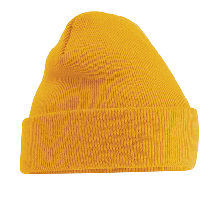 Mustard - Front - Beechfield Soft Feel Knitted Winter Hat