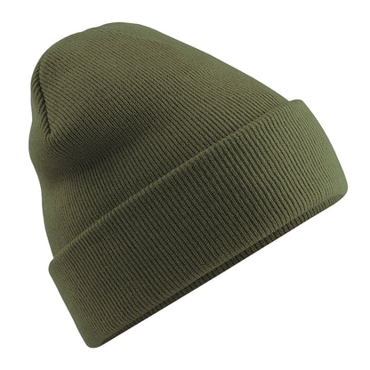 Moss Green - Back - Beechfield Soft Feel Knitted Winter Hat