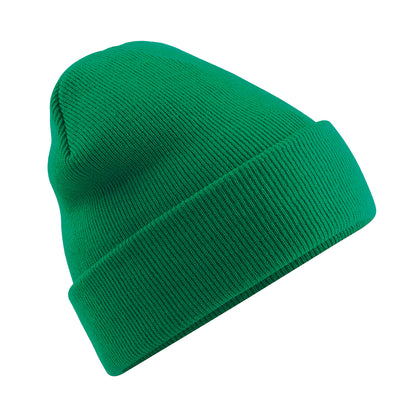 Kelly Green - Back - Beechfield Soft Feel Knitted Winter Hat