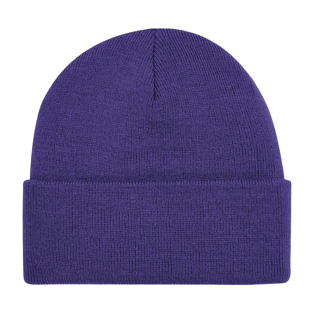 Purple - Back - Beechfield Soft Feel Knitted Winter Hat