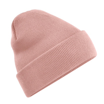 Blush - Back - Beechfield Soft Feel Knitted Winter Hat
