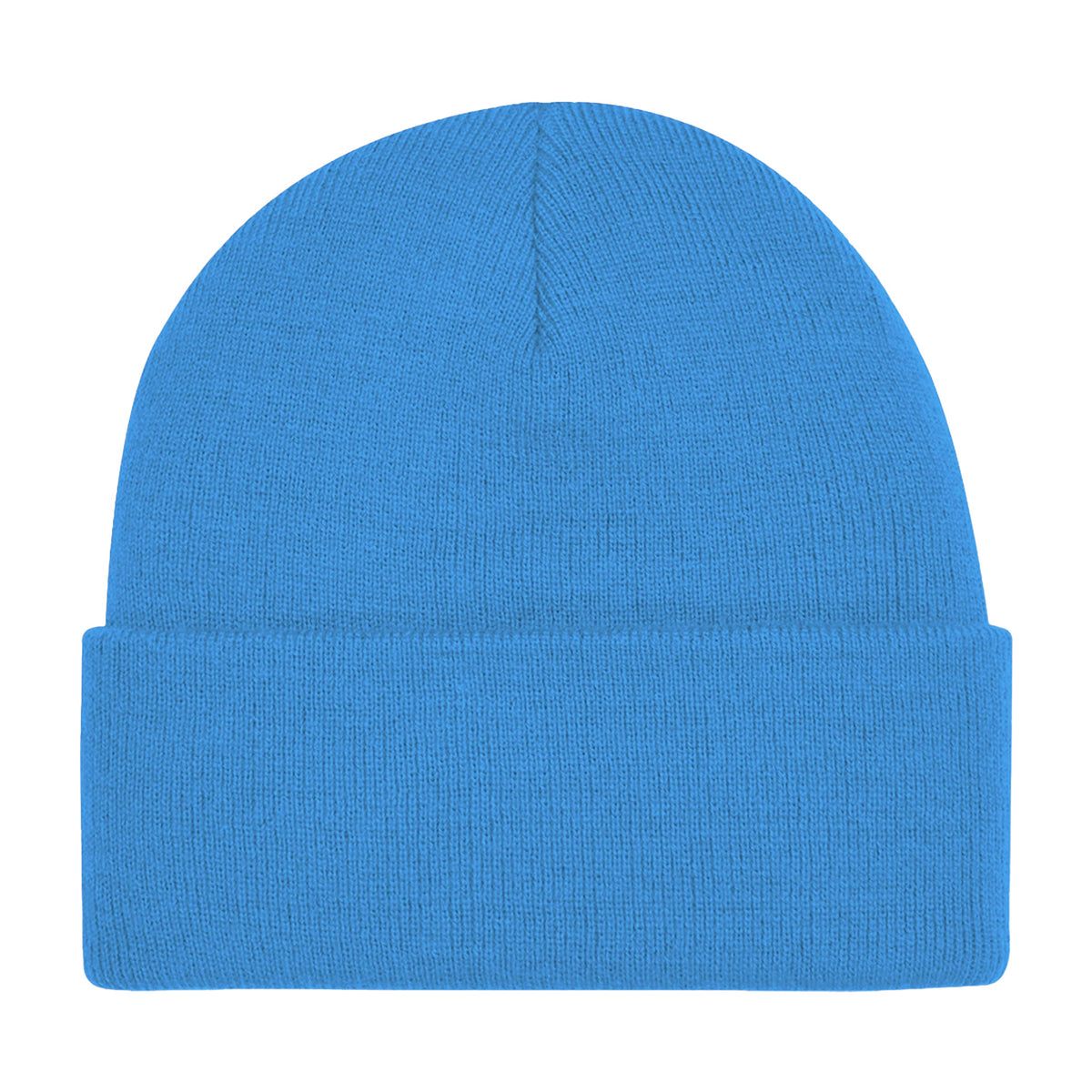 Sapphire Blue - Back - Beechfield Soft Feel Knitted Winter Hat
