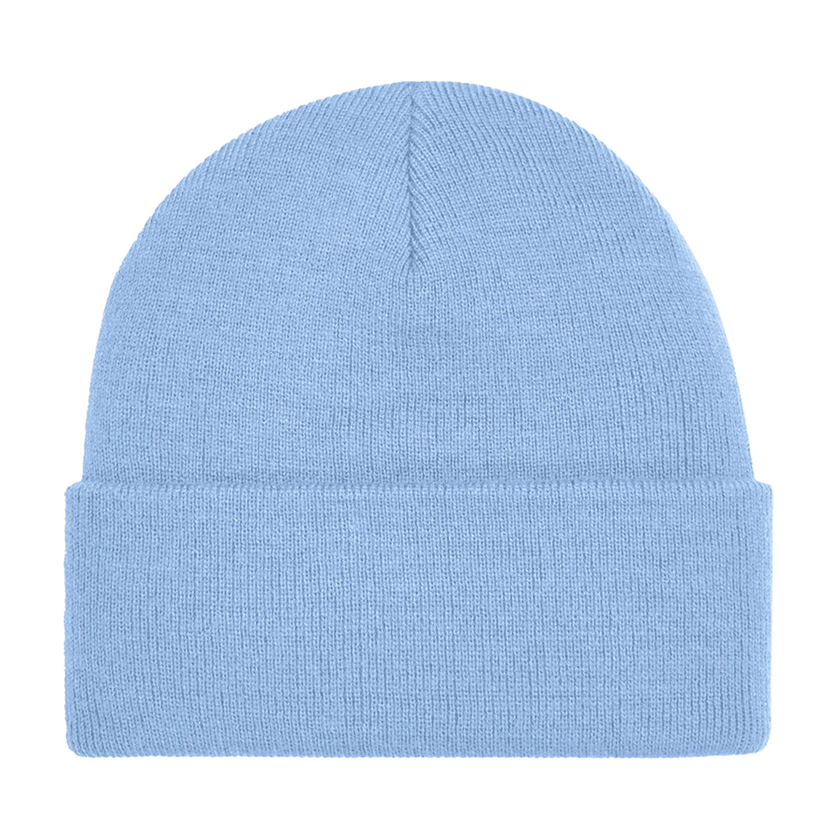Sky Blue - Back - Beechfield Soft Feel Knitted Winter Hat