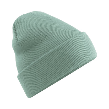 Dusty Green - Front - Beechfield Soft Feel Knitted Winter Hat