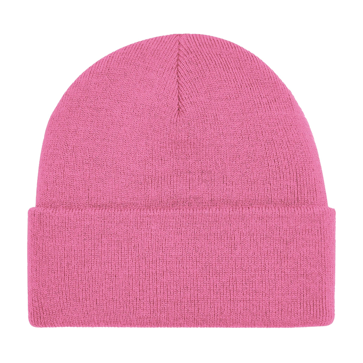 True Pink - Back - Beechfield Soft Feel Knitted Winter Hat