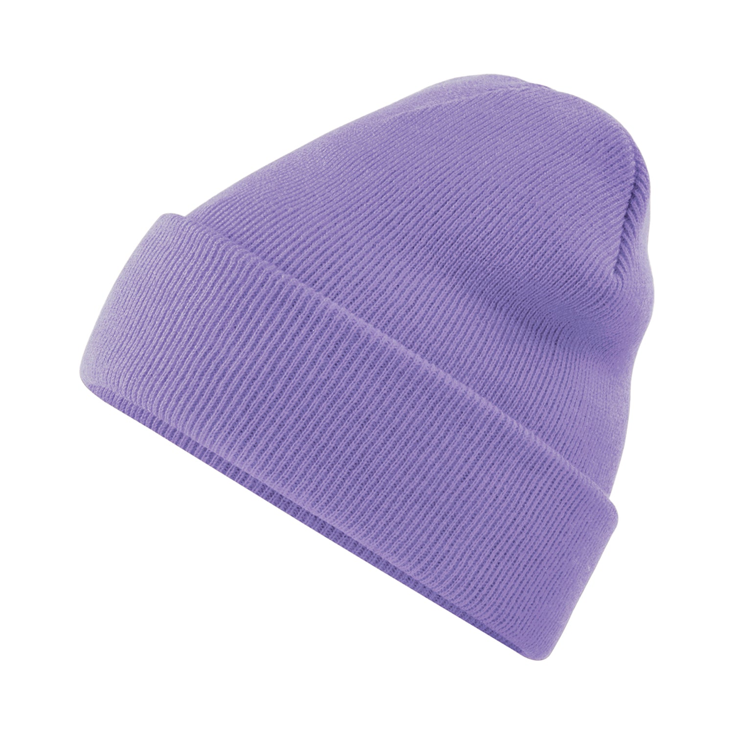 Violet - Back - Beechfield Soft Feel Knitted Winter Hat