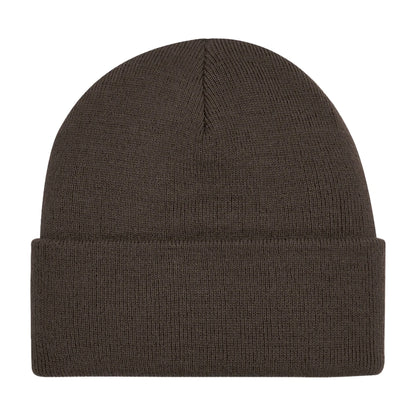 Chocolate - Side - Beechfield Soft Feel Knitted Winter Hat