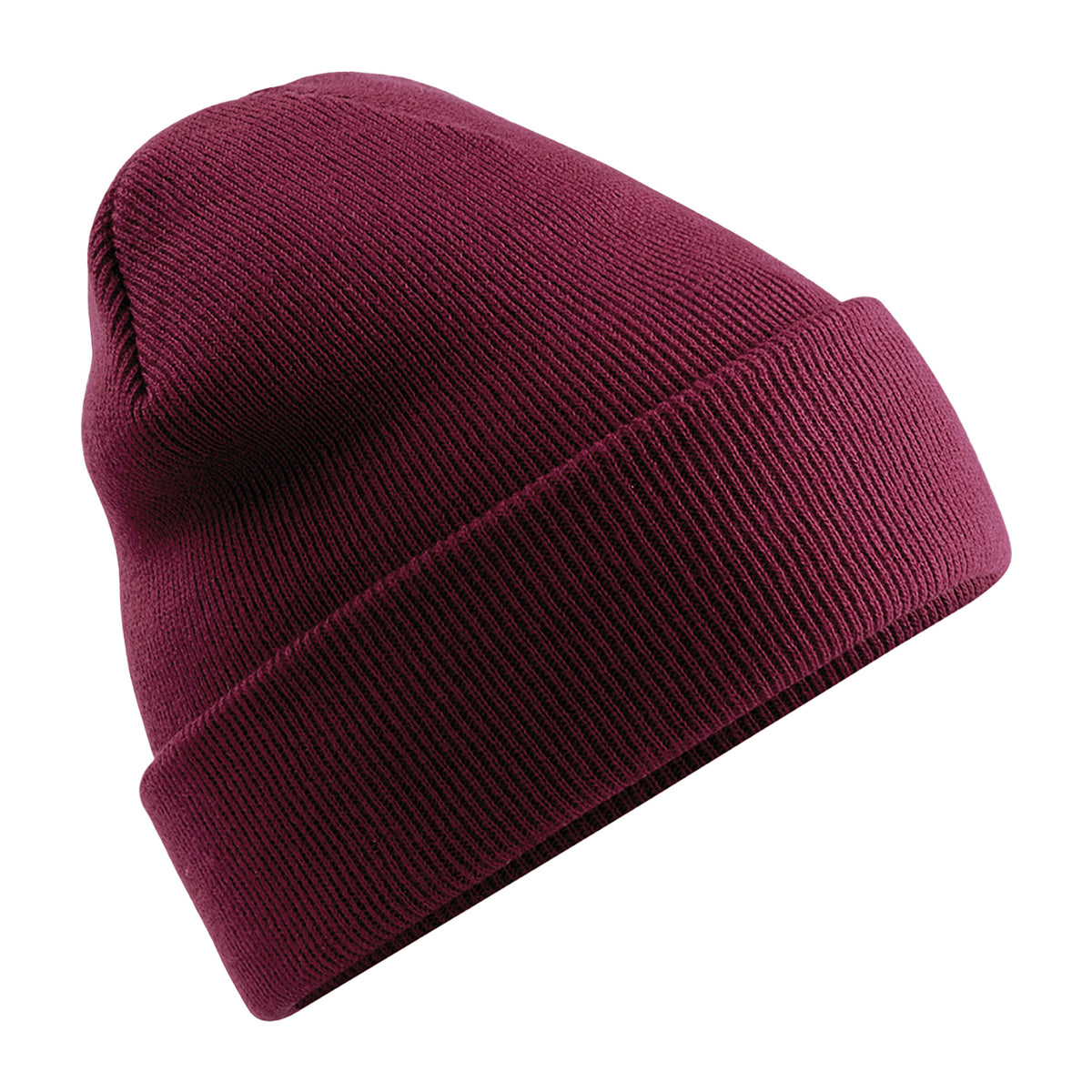 Burgundy - Back - Beechfield Soft Feel Knitted Winter Hat